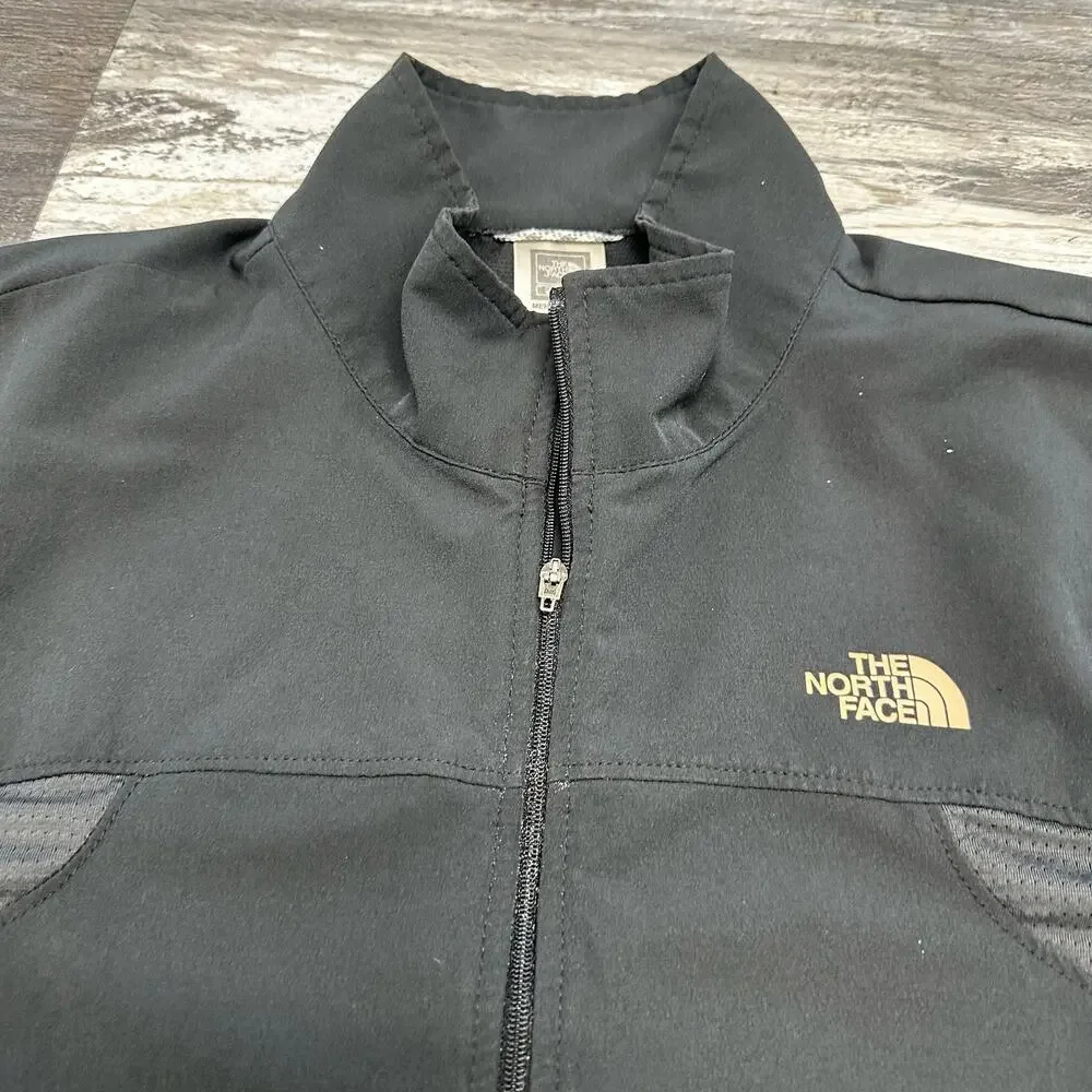 The North Face Black Mens L Flight Series‎ Full Zip Jacket vented windbreaker